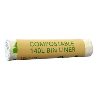 140L Compostable Wheelie Bin Liners - Ecobags