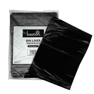 Bin Liner Black 240 Litre - Bastion