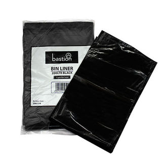 Bin Liner Black 120 Litre - Bastion