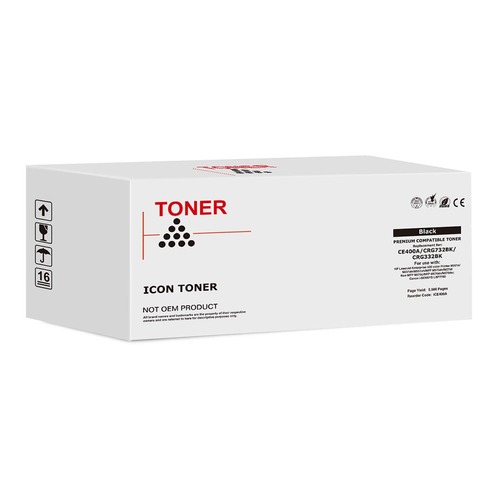 Icon Compatible HP CE400A CE250A Black Toner Cartridge (507A)