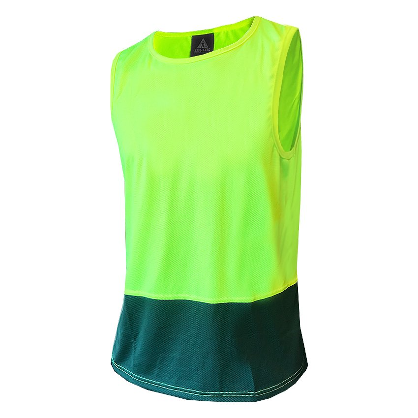 Singlet, Yellow/Green-Size 6Xl
