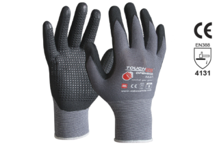 TOUCHLINE™ 'OpenSide', Nitrile 1/2 dip Foam coat w/micro dots, Size 10 - Esko