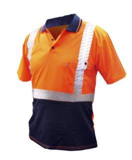 Good2Glow™ Hi-Vis Polo Shirt, Reflective, Size S - Esko