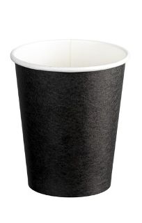 Double Wall PE Paper Hot Cups - Black, 8oz, 280ml  - Matthews