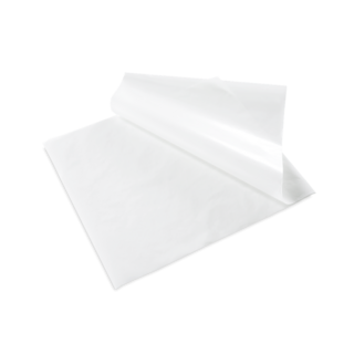 Wrap BL greaseproof 1/2 plain white dispenser white 400 x 330 - Detpak